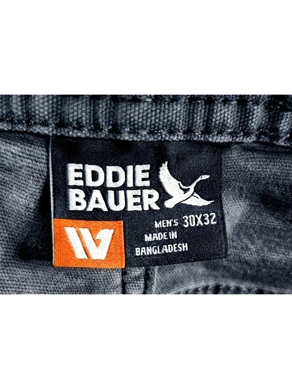 Eddie Bauer Men's Canvas Work Pants Dark Gray 30W X 32L
